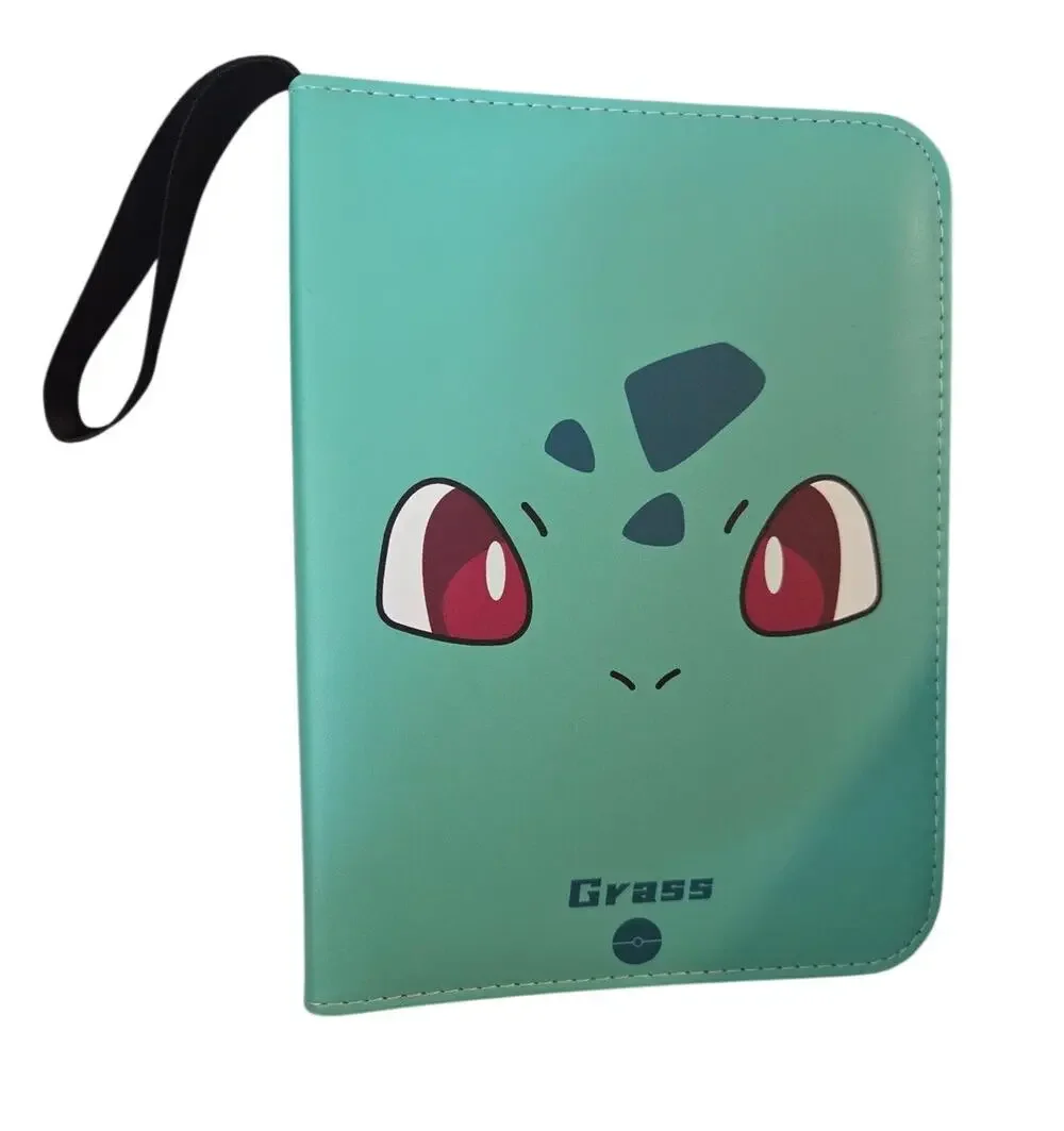 Pokemon Card Binder Grass Deck Green 4 Card Sheets Zip CASE